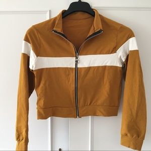 Mustard Yellow Cropped Jacket